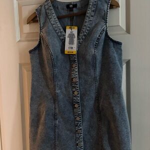 Blue denim dress